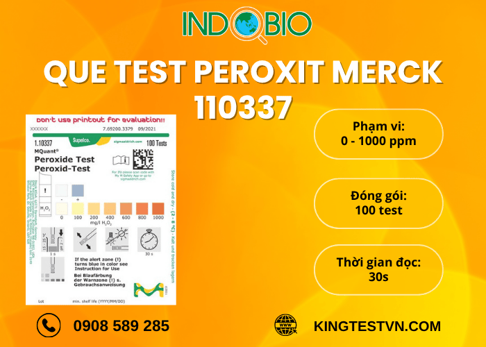 Tổng quan que test H2O2 Merck 110337